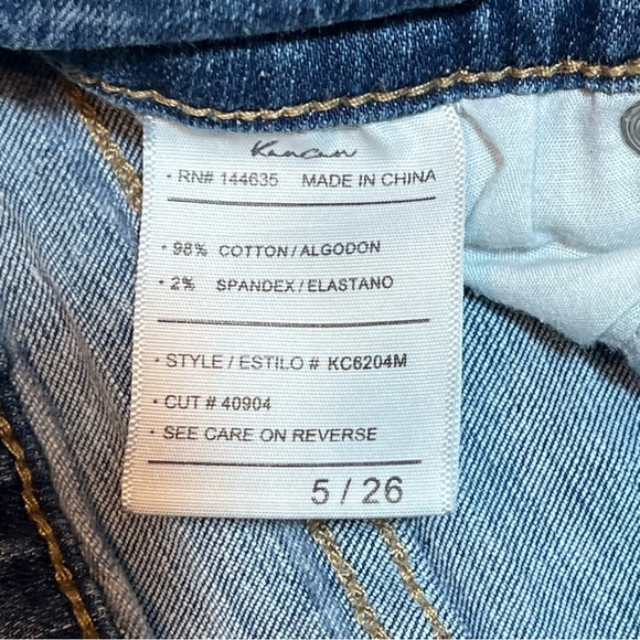 KANCAN Mid Rise Ankle Skinny Distressed KC6204M raw hem Jeans Women’s Sz.5/26 - Picture 4 of 7